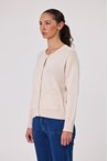 DARBY BTN CARDI - vanilla