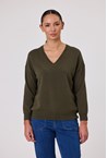 VIENNA CASHMERE KNIT - khaki