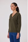 VIENNA CASHMERE KNIT - khaki