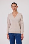 VIENNA CASHMERE KNIT - pebble