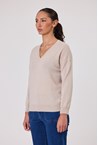 VIENNA CASHMERE KNIT - pebble