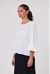 PEARL LONGSLEEVE TOP - ivory