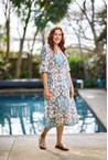 PEARL SHIRRED DRESS - mosaic
