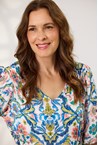PEARL SHIRRED DRESS - mosaic