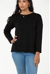 WEARABLE CREW TOP - black