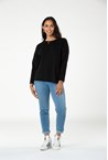 WEARABLE CREW TOP - black