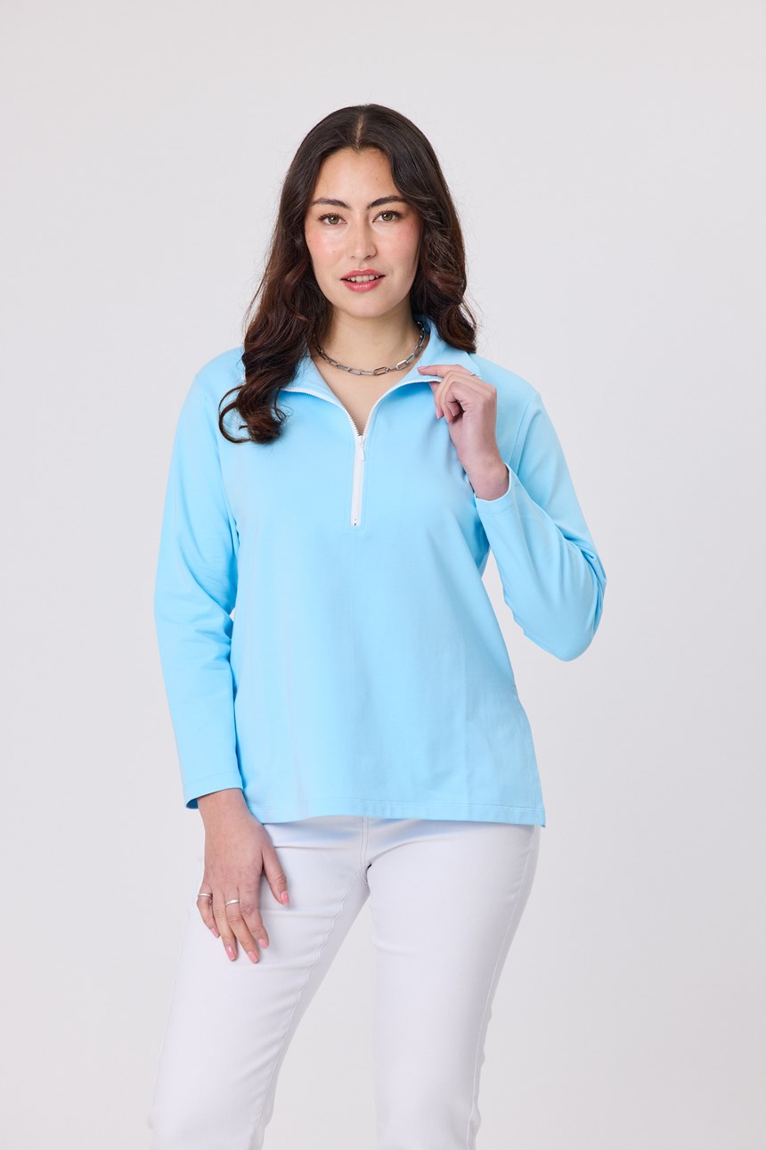 SIDELINE ZIP POLO