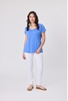DIAMOND LACE TOP - lapis