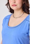 DIAMOND LACE TOP - lapis