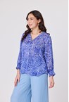 ISABEL BLOUSE - cobalt