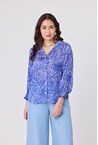 ISABEL BLOUSE - cobalt