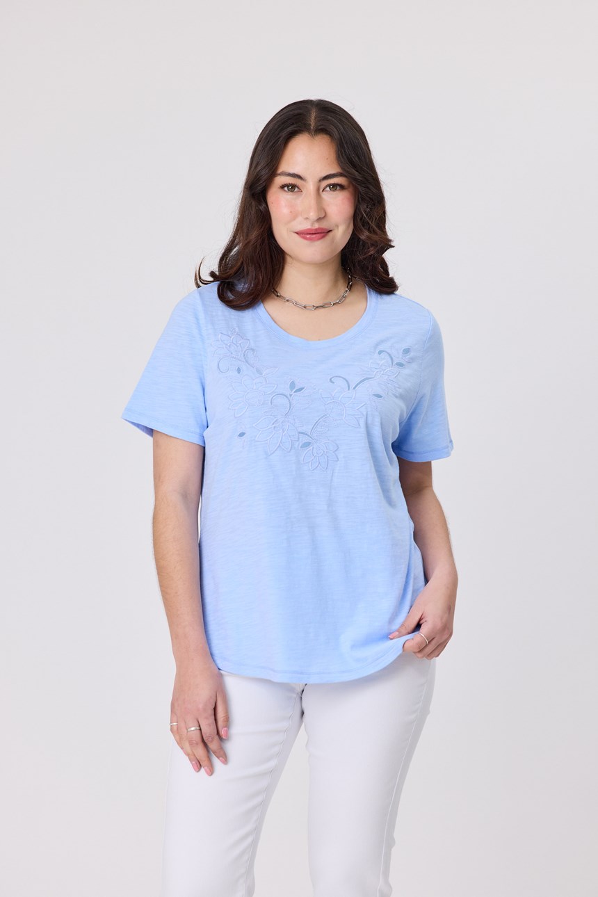 FLORAL PATCH TOP