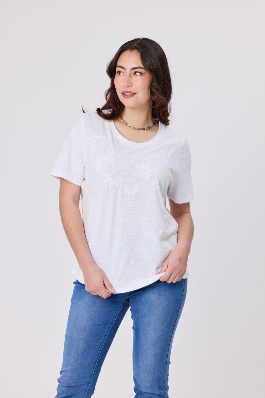 FLORAL PATCH TOP