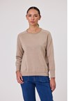 HOLLIE MERINO KNIT - latte
