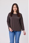 WEARABLE CREW TOP - coffee