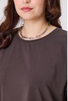 WEARABLE CREW TOP - coffee