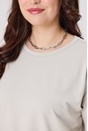 WEARABLE CREW TOP - putty