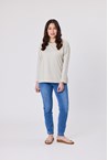 WEARABLE CREW TOP - putty