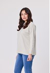 WEARABLE CREW TOP - putty