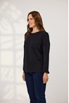 WEARABLE LS CREW TOP - black