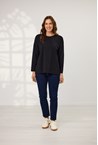 WEARABLE LS CREW TOP - black