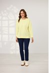 WEARABLE LS CREW TOP - lemon