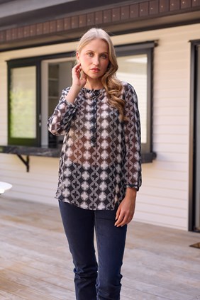 FLORENCE PLEAT BLOUSE