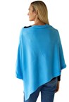 PONCHO SCARF - cornflower