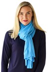 PONCHO SCARF - cornflower