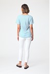 RELAXED SCOOP TEE - blue