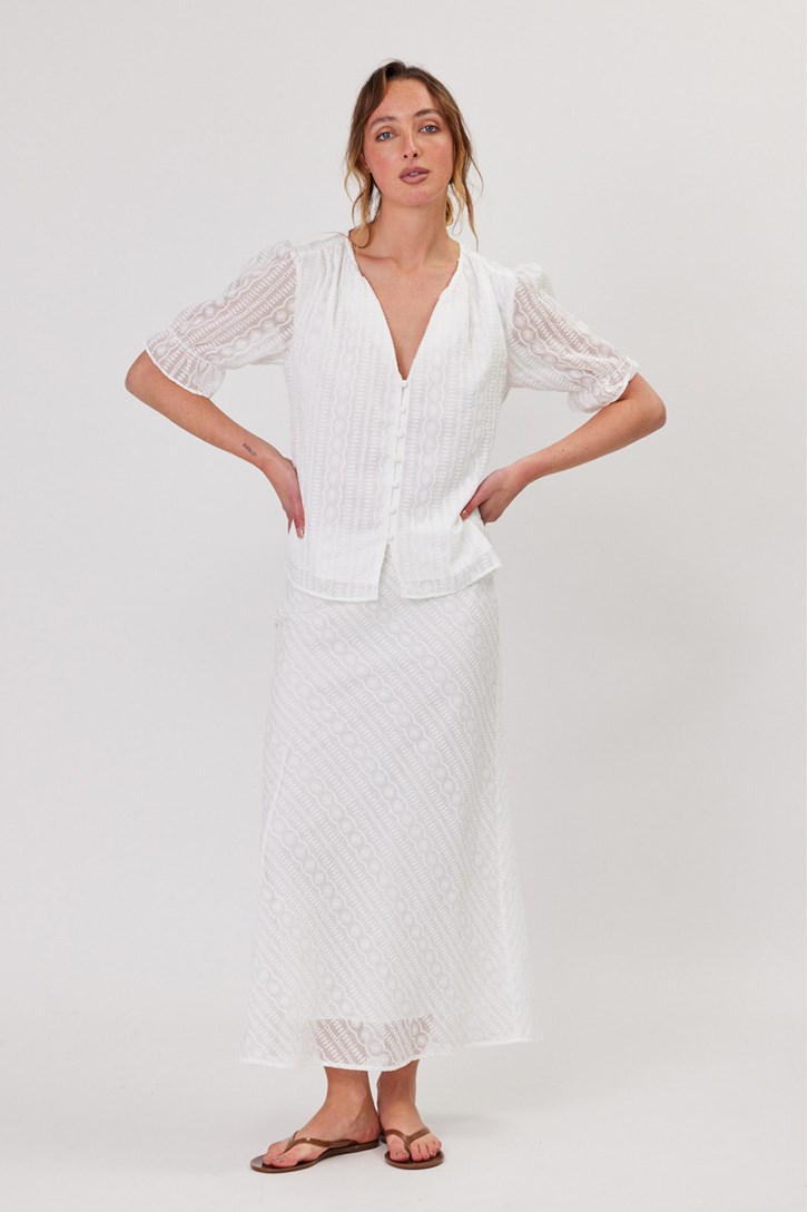 LAINEY BRODERIE BLOUSE