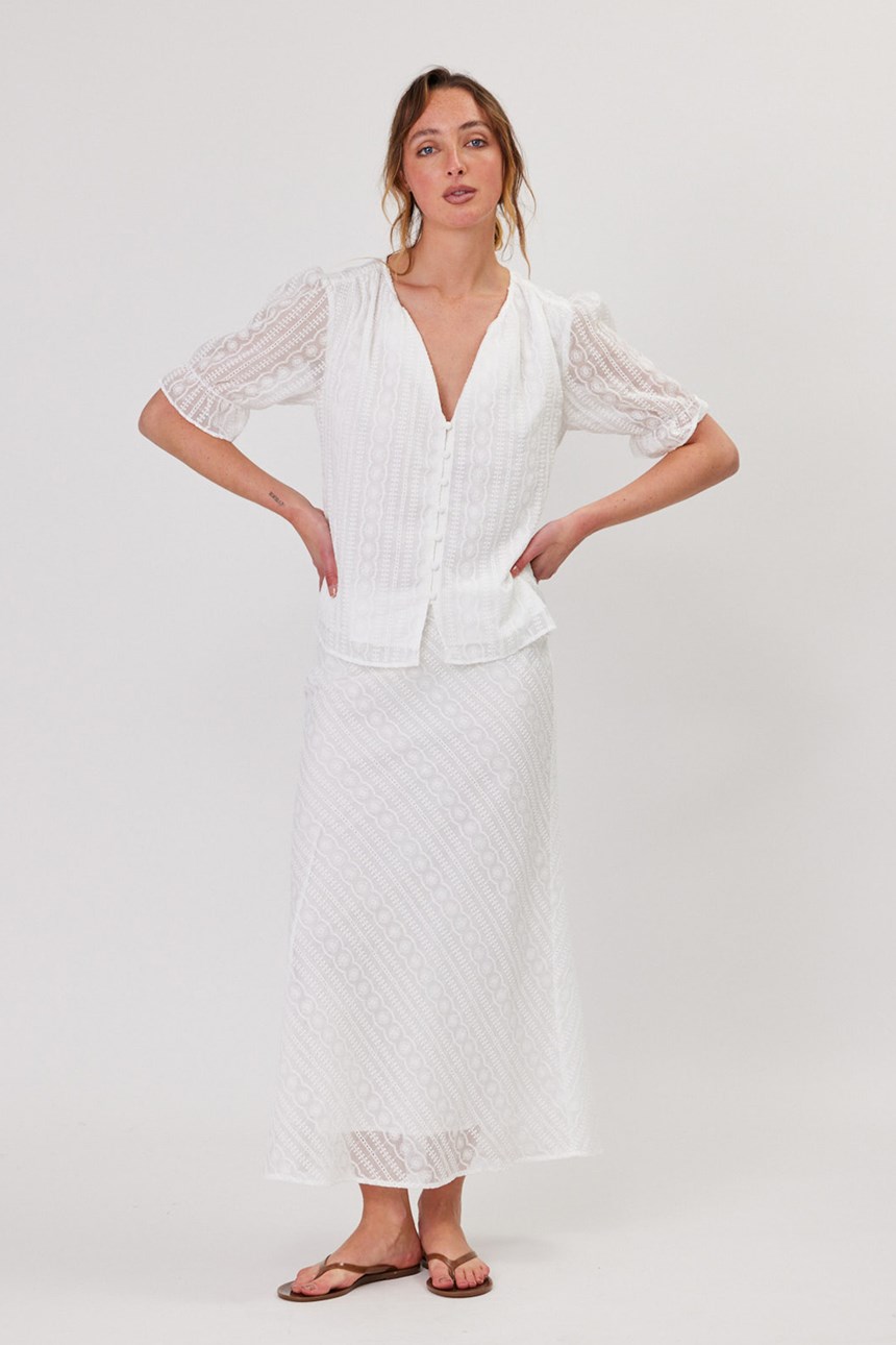 LAINEY BRODERIE BLOUSE
