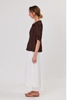 LAINEY BLOUSE - chocolate