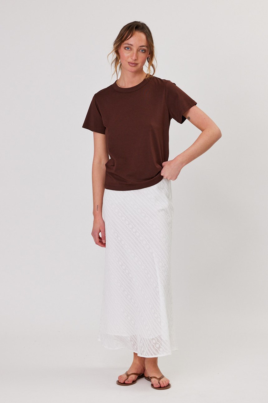 ZOE BRODERIE SKIRT