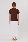 ZOE BRODERIE SKIRT - white