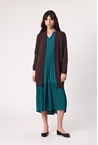 PAULA LONG CARDIGAN - chocolate