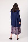 PAULA LONG CARDIGAN - navy